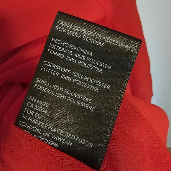 Urban Outfitters Kimi Blue Tie Knot Cut Out Red Mini Dress - Brand NEW - Picture 3 of 9